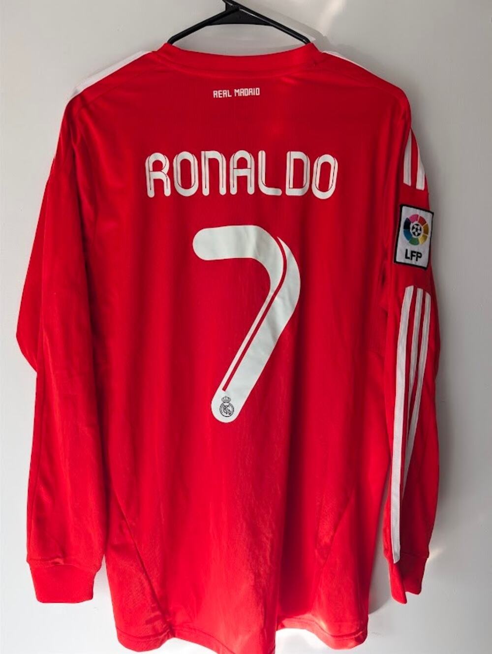 Real Madrid 2011/12 Third Long Sleeve Jersey Cristiano Ronaldo #7 Adidas Mens XL